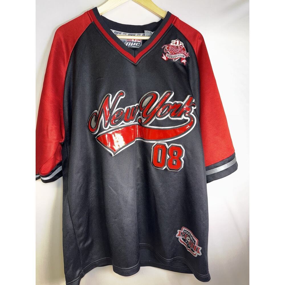 NYC 212 City Series Collection Jersey 2XL Black Red‎ New York 08 Streetwear